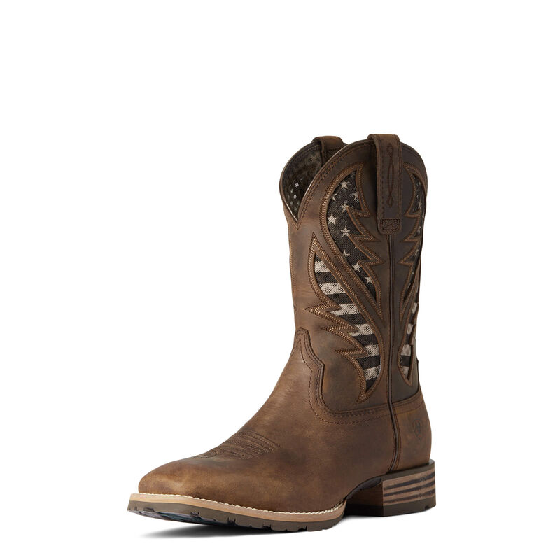 Botas Vaqueras Ariat Hybrid Venttek Marrones Hombre - Chile 094-PYUFAI